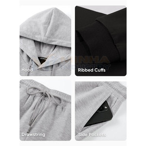 Best Selling Custom Made <b>Men</b> Tracksuit New Arrival 100% Cotton <b>Pullover</b> <b>Men</b> Tracksuit For Sale - Product Image 6