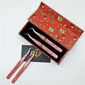 Eco-Friendly Stainless Steel Sustainable Anti-Magnetic Smooth Tip Volume <b>Fans</b> Tweezers Paper Coating Private <b>Eyelash</b> Tweezers - Product Image 6