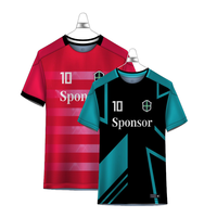 Ensemble de maillots de football réversibles à double couche personnalisés pour hommes, imprimés, respirants, durables, antibactériens, séchage rapide, entièrement personnalisables