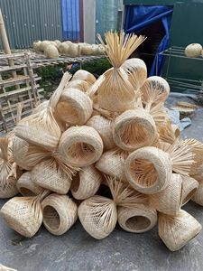 โคมไฟหวายไม้ไผ่ธรรมชาติทำมือ2024 - Product Image 6