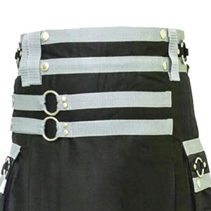 Kilts utilitaires écossais traditionnels écossais de haute qualité pour hommes prix de gros Logo personnalisé kilts utilitaires écossais en coton pour hommes - Product Image 5