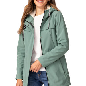 Veste Softshell imperméable de couleur unie de haute qualité personnalisée Streetwear extérieur léger pour hommes et femmes - Product Image 2