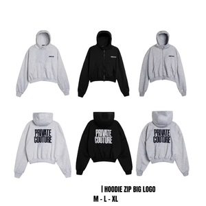 Prix d'usine, sweat-shirt unisexe en molleton 100% coton 330 g/m², écologique |   Pull à fermeture éclair bidirectionnelle lourd |   Doux et chaud - Product Image 6