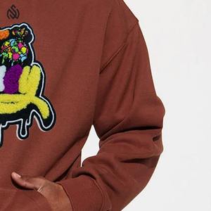 Venta directa de fábrica Sudadera con capucha bordada de chenilla de secado rápido para hombre con logotipo personalizado para invierno - Product Image 6