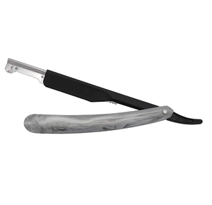 มีดโกนหนวดและคิ้วสำหรับผู้ชายมีดโกนหนวดแบบตรงพับได้ทำจากสแตนเลสทนทานสำหรับกำจัดขนตามร่างกาย - Product Image 3