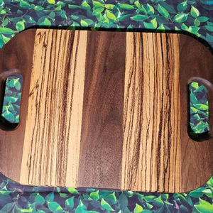 Tabla de Cortar y Bandeja para Servir de Madera, Duradera, Forma Rectangular, 12 mm de Grosor, Apta para Lavavajillas - Product Image 1