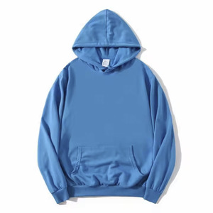Sweat à capuche publicitaire avec logo personnalisé 100% coton de couleur unie Culture d'entreprise Vêtements de travail avec fermeture à boucle Sweat à capuche pour hommes - Product Image 1