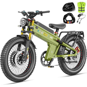Bicicleta Eléctrica Original de Alta Gama A9 Pro Max con Motor Dual sin Escobillas de 5600W, Batería de 60V 70/80ah, Velocidad Máxima de 45+ mph, Neumáticos Gruesos de 26 4 8 - Product Image 1