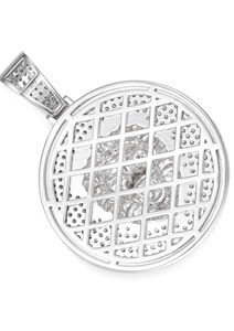 จี้รูปสิงโตประดับเพชรโมอิสซาไนต์เต็มตัว Kings Pride ชุบทอง 14K และโรเดียม สำหรับงานปาร์ตี้ - Product Image 4