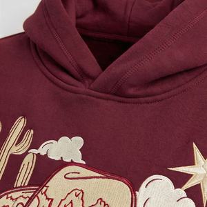 Conjunto Deportivo Informal con Capucha para Mujer, de Alta Calidad, 100% Algodón, Tela de Felpa, Bordado, Impresión Personalizable, OEM - Product Image 4