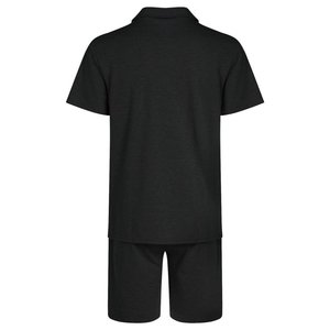 Custom Made Men's Quarter <b>Zip</b> Golf Polo <b>Shorts</b> Set Sport Suit <b>Short</b> Sleeve Shirt Solid Pattern <b>Shorts</b> Outfits 100% Cotton - Product Image 3