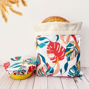 <span class=keywords><strong>Bolsas</strong></span> de compras de pan caseras con tapa de cuenco para <span class=keywords><strong>almacenar</strong></span> y exhibir pan recién horneado - Product Image 1
