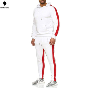 เสื้อกีฬาเอวยางยืดแบบลำลองของผู้ชายเสื้อออกกำลังกายกางเกงสไตล์หน้าแบนสำหรับฟุตบอลคลับชุดวอร์มกลางแจ้ง - Product Image 2