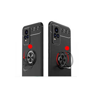 Coque en silicone liquide de luxe Netzy Safa Ravel pour Vivo V21E, noir et or rose, coque arrière de protection antichoc - Product Image 5