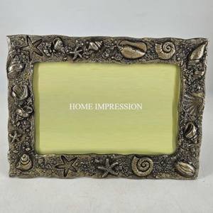 Concha Marina de Aluminio Fundido con Acabado Antiguo, Diseño de Estrella de Mar, Forma Rectangular, Duradera, Ecológica, Personalizable con Foto - Product Image 1