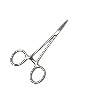 Fórceps para mosquitos Halstead de la mejor calidad, acabado satinado, abrazadera recta de 4,5 pulgadas, fórceps médicos de acero alemán para cirugía - Product Image 1