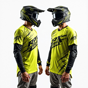 Totalmente Personalizado para Hombres y Mujeres # Jersey de Motocross de Manga Larga de Secado Rápido para Carreras, Ropa Deportiva para Motocicleta ATV, Resistente al Viento para Jerseys KTM Completos - Product Image 2