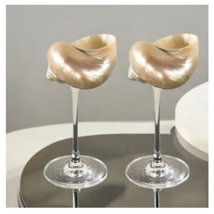 Best Deal 2025 Decorative Conch Wine Cup For Party <b>Table</b> Decor Romantic Wedding And Luxury Use - Product Image 4