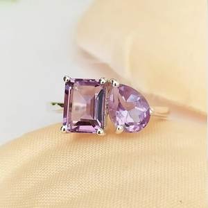 <b>Amethyst</b> Stone Design 925 Sterling Silver Women Wedding Engagement Handmade <b>Ring</b> Fine Jewelry Factory Direct Party February - Product Image 6