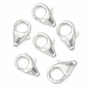 ตัวล็อคแบบปลา ทำจากเงินแท้ 925 ชุบเคลือบ ขนาด 16 มม. บรรจุในถุง มีตัวเลือกขนาด 12 มม. ให้เลือก - Product Image 2