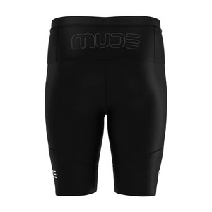 <b>Men's</b> Seamless Athletic <b>Compression</b> <b>Tights</b> Black <b>for</b> Workout & Fitness - Product Image 4