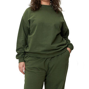 Premium Quality Heavy-<b>Weight</b> Casual <b>Women's</b> Sweat Suits Custom Color Winter Breathable Quick Dry 100% Cotton Long <b>Set</b> Solid - Product Image 6