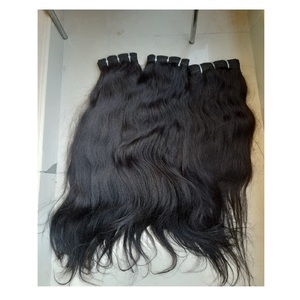 Extensiones de Cabello Humano Virgen Ondulado de Templo Indio 100% Sin Procesar de la Mejor Calidad, con Doble Trama a Máquina, de Proveedor - Product Image 6