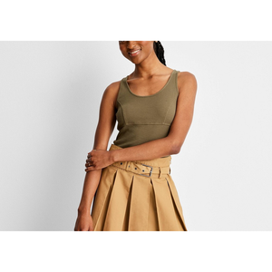 Top Corto a Costine Future Collective per Donna Taglia Unica Verde Oliva Scuro Taglia M di Reese Blutstein in Tessuto Traspirante Lavorato a Maglia - Product Image 2