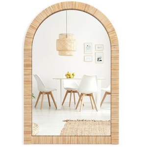 Boho Rattan <b>Mirror</b> <b>Frame</b> for Eco-Conscious Modern Homes - Product Image 4