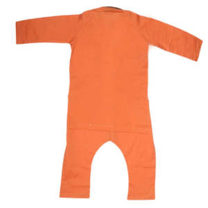 Shalwar Kameez brodé pour garçons - Cuivre - Product Image 5