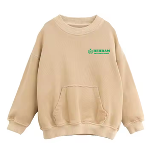 เสื้อสเวตเชิ้ตคอกลมสีดำคุณภาพสูงสำหรับผู้ชาย แบบสั่งทำพิเศษ ผ้าฝ้ายออร์แกนิก ทรงหลวม แห้งเร็ว - Product Image 3