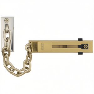 ABUS SK66 โซ่ประตูพร้อมตัวล็อคป้องกันเด็ก ความยาว 165 มม. DIN ซ้าย/ขวา ชุบทองเหลือง สำหรับบ้านอัจฉริยะ วัสดุทองเหลือง - Product Image 3