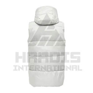 Último estilo de moda Etiqueta privada Hombres Chaqueta sin mangas Puffer Invierno Deportes al aire libre Chaqueta sin mangas de algodón Chaleco - Product Image 3