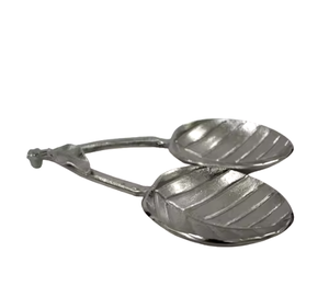 Plato DE SERVICIO DE 2 hojas decorativo de Metal de nuevo diseño, hoja de vajilla de hoteles para el hogar de primera calidad para dulces, dulces o ensaladas - Product Image 1