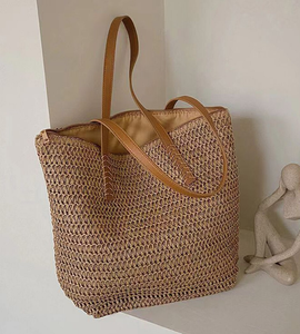 Bolsos de Mujer de Diseño, Última Moda, Bolsos de Paja, Bolsos de Playa de Crochet y Macramé, Directamente del Proveedor Indio - Product Image 2