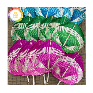 Abanico de bambú elaborado con finas costillas de bambú y hojas plegadas de Vietnam para regalos de boda y folletos promocionales - Product Image 1