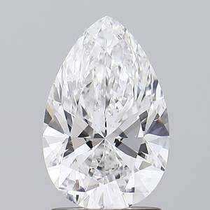 1.33 ct Poire Cut Lab-Grown Diamond IGI Certified F Color VS2 Clarity Lab-Stone - Product Image 1