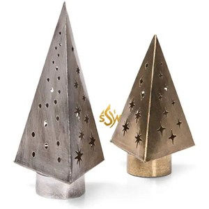 Ornements de Noël faits à la main de couleur grise galvanisée de la plus grande qualité Emballage de boîte personnalisé Ornements décoratifs Père Noël - Product Image 5