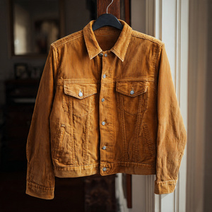 High Quality <b>Men's</b> Winter <b>Corduroy</b> <b>Jacket</b> Turn-Down Collar and Chest Pocket <b>Corduroy</b> Top Heavyweight Vintage <b>Corduroy</b> <b>Jackets</b> - Product Image 5