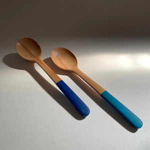 Helado de acero inoxidable con mango de madera y resina Hecho a mano Helado de madera Postre Artesanía Precio más bajo - Product Image 4