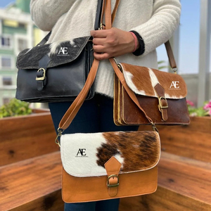 Bolso de cuero de vaca de nuevo estilo, bolsos cruzados para mujer occidental, gran oferta, bolso de cuero con pelo de vaca, bolso de cuero genuino - Product Image 1