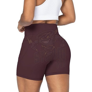 Nouveau personnalisé taille haute Deportivo Mujer Push up cyclisme Fitness Yoga sans couture Sport entraînement course motard Gym Shorts femmes - Product Image 2