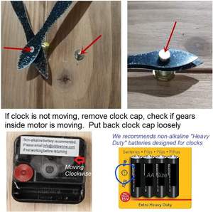 Farmhouse Metal & Solid Wood Noiseless <b>Wall</b> <b>Clock</b> (Wood, 12-inch) Pointer&Glass Cover for Office Kitchen <b>Bedroom</b> - Product Image 4