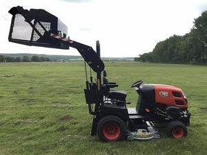 Kioti 125cc 4 temps moteur électrique 21 HP bricolage qualité tondeuse à gazon industrielle poignée télescopique boîte d'herbe acier à haute efficacité - Product Image 2