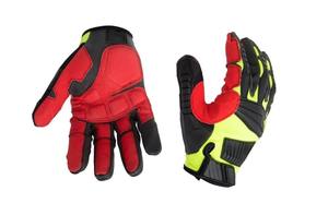 Construction robuste de haute qualité anti-dérapant sauvetage champ pétrolifère résistant aux coupures gants de sécurité mécanicien en cuir - Product Image 2