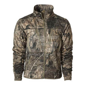 Wholesale Windproof <b>Camo</b> Hunting <b>Jacket</b> for <b>Men</b> Insulated Outdoor Wear with Stand Collar for Winter Customizable Front Logo - Product Image 1