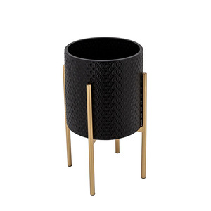 Indoor Plants Unique & Stylish Contemporary Metal Planters with <b>Stands</b> and Pots Handmade Eco-Friendly INDART EXPORTS - Product Image 6