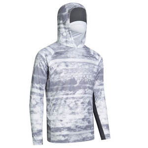 Vente en gros de sweat à capuche de pêche léger à bas prix avec chemise de pêche à capuche à manches longues avec votre propre logo - Product Image 2