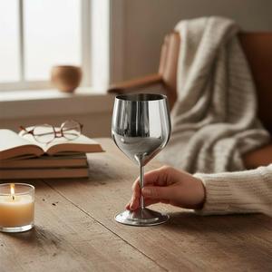 Copa de Vino de Cobre Forjada a Mano, Moderna y de Lujo, Material PC y PP, para Beber y Presentar con Estilo - Product Image 4