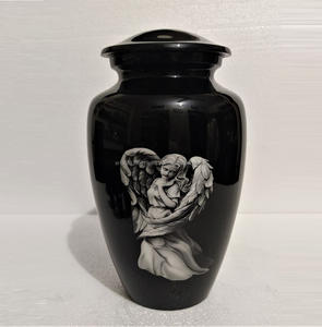 Urna de cremación de aluminio al por mayor de alta calidad para cenizas humanas y de mascotas, urnas de recuerdo conmemorativas y cremación de estilo europeo personalizadas - Product Image 4